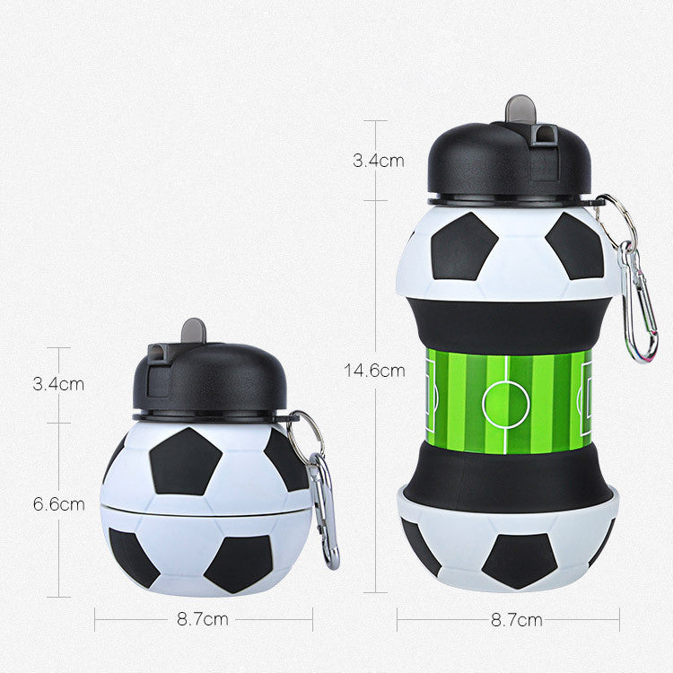 Soccer Silicone Water Bottle