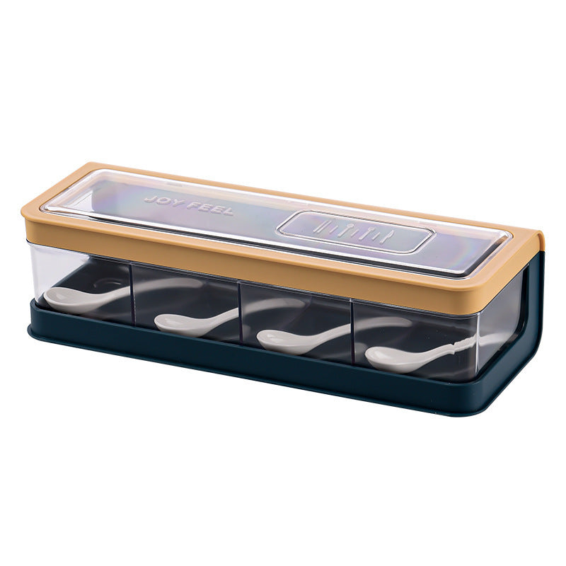 Four-compartment Multi-compartment Kitchen Seasoning Box